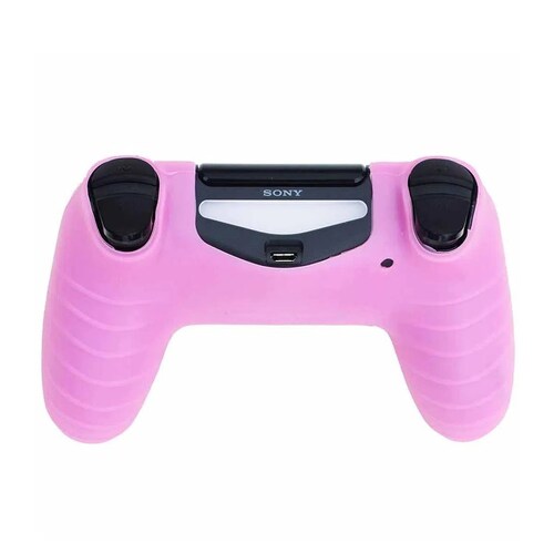 Funda protectora de Silicona para Mando Play Station 4- Rosa