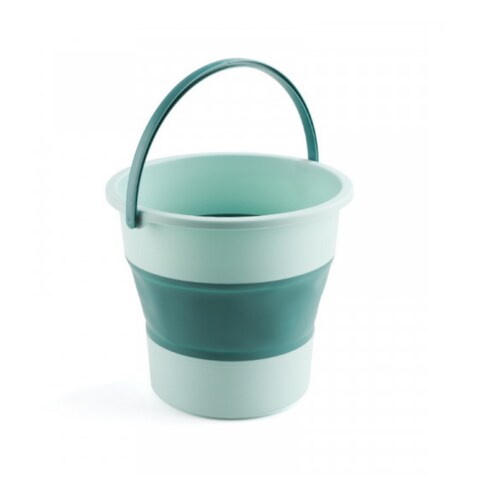 Cubeta Plegable Turquesa 10 L Agua Cubo Limpieza Hogar Retractil