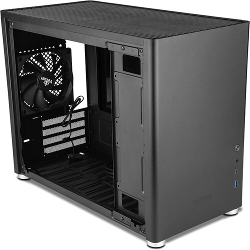 Gabinete Yeyian Hussar YCM-ATXAW-01/Micro ATX/Cristal Templado/Negro