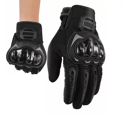 Guantes Proteccion Pantalla Táctil De Dedo Para Motocicleta Negro XXL