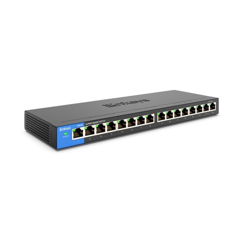 Switch Linksys Ethernet LGS116, 16 Puertos 10/100/1000Mbps 