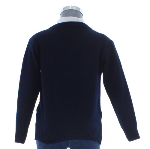 Sueter Niño Tejido Azul Marino Cuello V 3238 2 a 16 Años