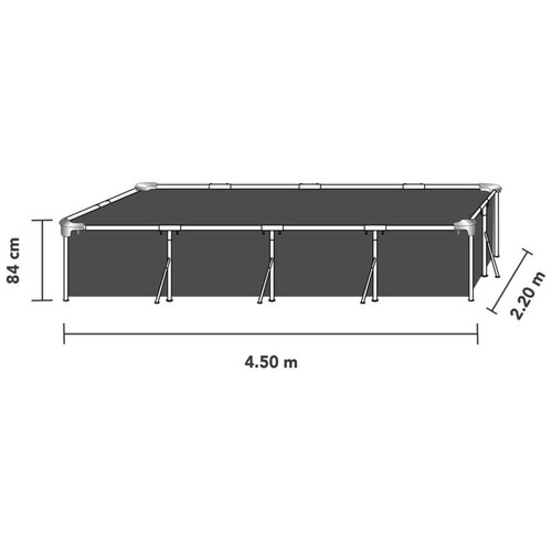 Alberca Estructural Bestway Steel Pro 15606 de 450 x 220 x 84 cm, incluye cubierta