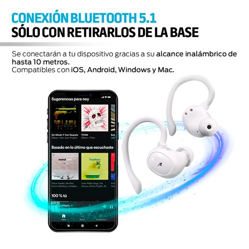 Audífonos Inalámbricos Air-Sport 2 Bluetooth 5.1 Contra Agua IPX4