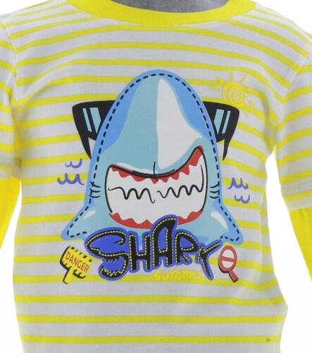 Playera Niño Bebe Amarilla 3248 1 a 6 Años.