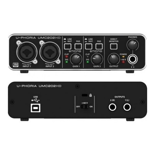 Equipo De Grabación BEHRINGER U-phoria Studio pro Profesional.