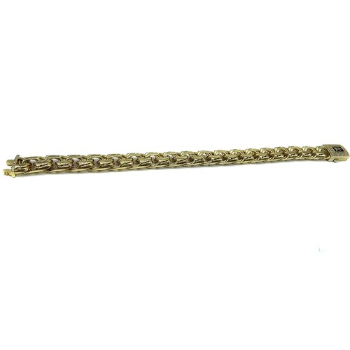 Pulso De Tejido Chino Oro 10k Italiano