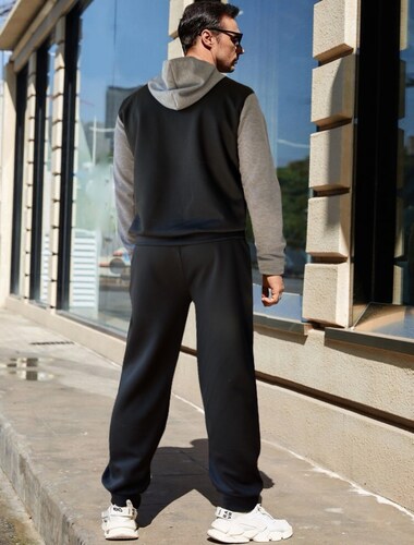 Conjunto Pants Caballero Afelpado Sudadera Y Pants Moda Deportiva.