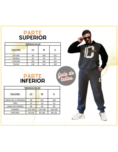 Conjunto Pants Caballero Afelpado Sudadera Y Pants Moda Deportiva.