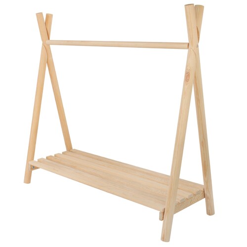 Ropero Perchero Montessori De Madera - Niños Y Niñas Duduk .
