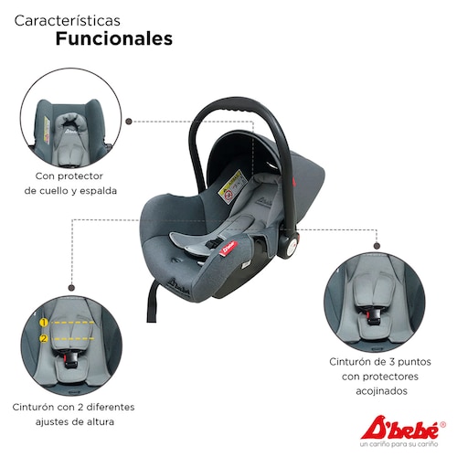 Autoasiento 1a etapa Mai Travel Gris