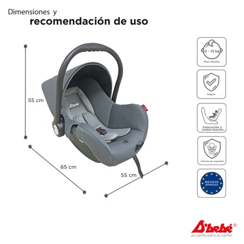 Autoasiento 1a etapa Mai Travel Gris