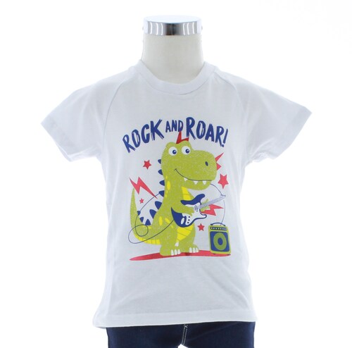 Playera Niño Bebe Blanco T Shirt 3260 1 a 6 Años.