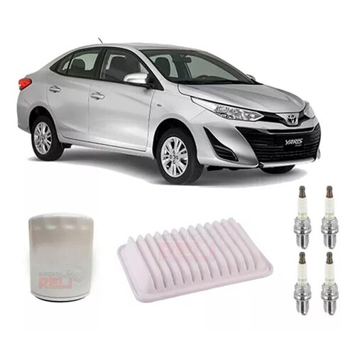 Kit Afinación Toyota Yaris 1.5 Filtros Y Bujias