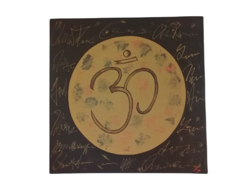 Cuadro decorativo pintado a mano Galería Oneris SIMBOLO OM HINDU MANDALA 60x60