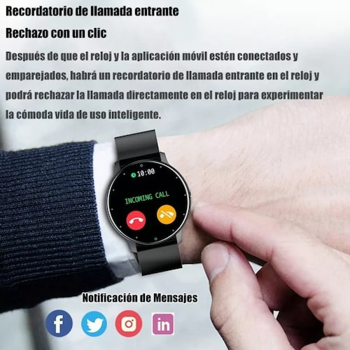 Reloj Inteligente Zl02 1.28 Vigilancia De Salud Deportivo