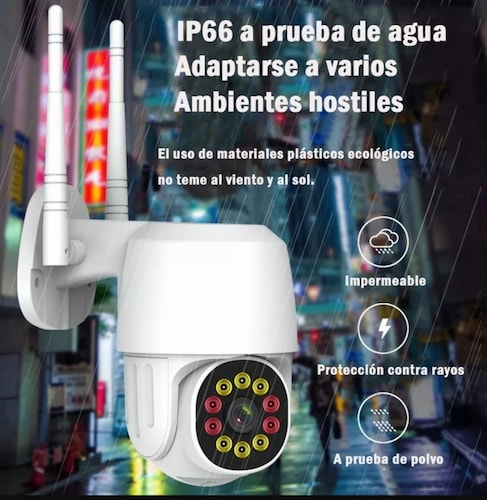 La Cámara De Seguridad Panorámica De 1080p Hd Wifi 10 Led