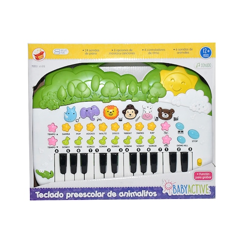 Teclado Musical, preescolar de animalitos  BabyActive