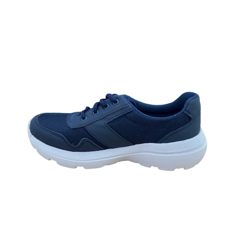 Tenis Zapato Dama Doble Ancho Azul Marino Confort