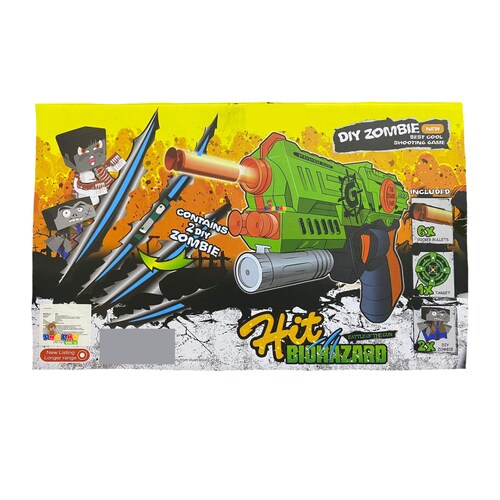 Pistola Lanza Dardos Y Accesorios Zombie Juguete 