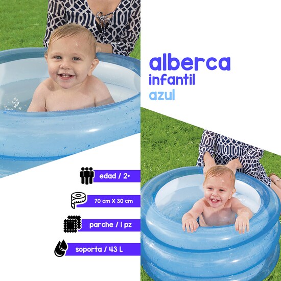 Alberca Inflable Para Bebés Mini Piscina De 70 Cm Bestway