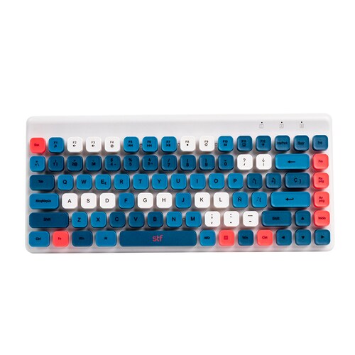 Combo Teclado y Mouse Inalámbrico Viva Stf Color Azul 