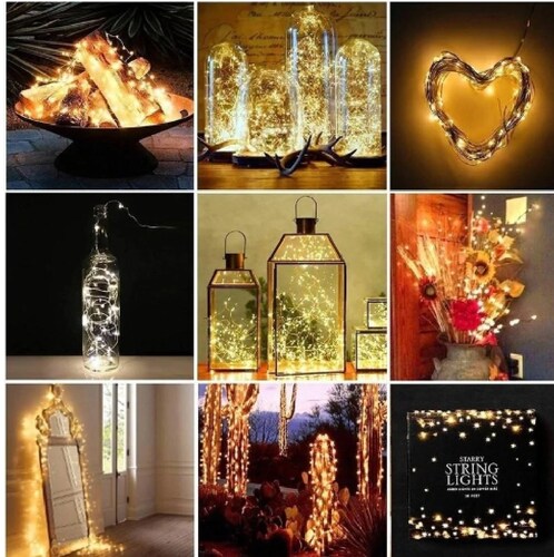Cadena luces LED luces para boda, decoración de fiesta de Navidad lámpara de vacaciones