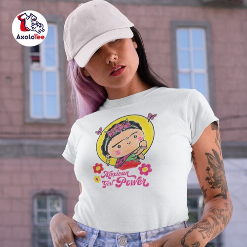 AxoloTee Playera Dama - Mexican Girl Power.