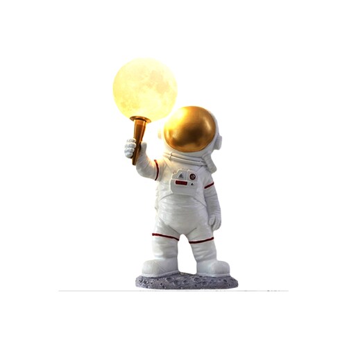 Lampara de mesa astronauta en la luna iluminacion para habitacion