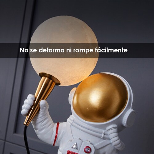 Lampara de mesa astronauta en la luna iluminacion para habitacion