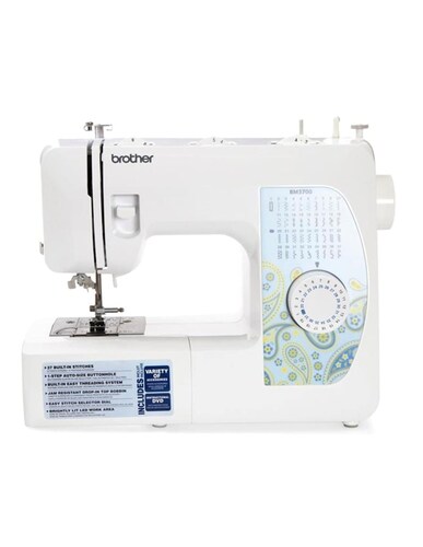 Máquina de Coser Mecánica Semi Profesional Brother BM3700 37 Puntadas con 74 Funciones Costura 750ppm 110V-Blanco