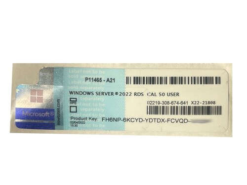 Licencia 50 CALS RDS Windows Server 2022 Standard Digital