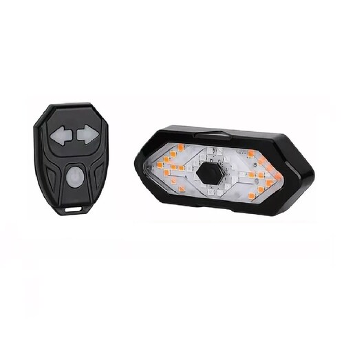 Señal De Giro De Control Remoto De Luz Bicicleta Con Bocina