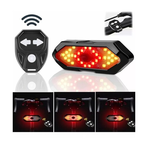 Señal De Giro De Control Remoto De Luz Bicicleta Con Bocina