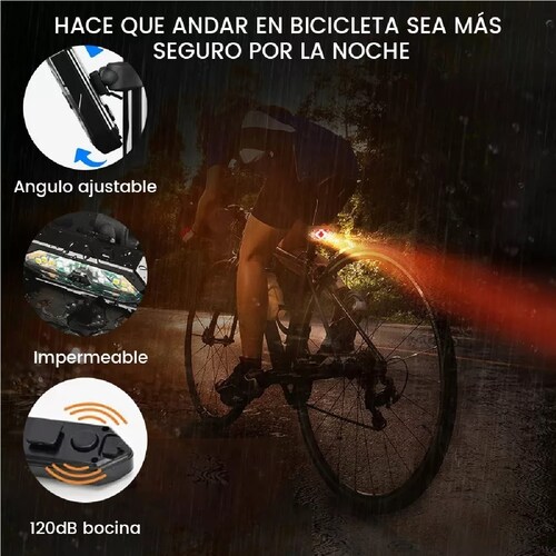 Señal De Giro De Control Remoto De Luz Bicicleta Con Bocina