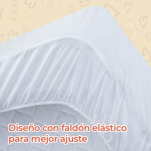 Cubre Colchón Individual TENCEL 100% Impermeable Anti acaros Ultra Fit