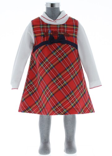 Vestido para Niña Bebé Rojo 2 Piezas 3269 1 a 5 años.
