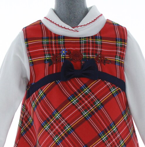 Vestido para Niña Bebé Rojo 2 Piezas 3269 1 a 5 años.