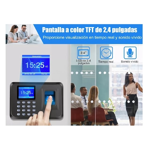 Reloj Checador Huella Biométrico Digital Memoria Internet