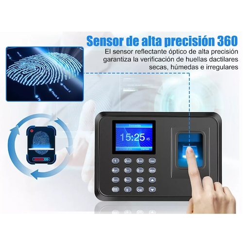 Reloj Checador Huella Biométrico Digital Memoria Internet