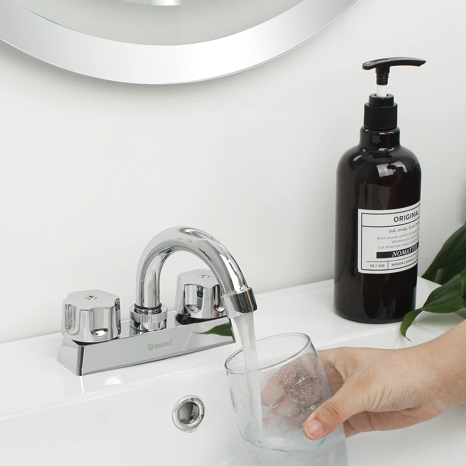 UMANYI Llaves Para Lavabo Baño Monomando Alto Modernos Cromo Grifos