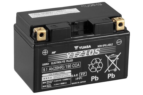 BATERÍA YUASA YTZ10S DE GEL PARA MOTO