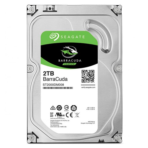 Disco Duro Interno Seagate Barracuda 3.5", 2TB SATA III