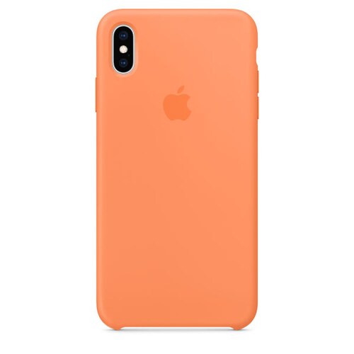 Funda de Silicon iPhone XS Max - Rosa Naranja