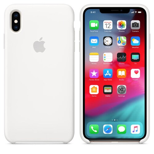 Funda de Silicon iPhone XS Max - Blanco