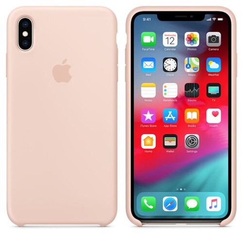 Funda de Silicon iPhone XS Max - Arena Rosa