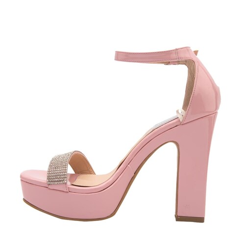 Sandalias de plataforma con tacón para ocasiones especiales, color rosa, marca Molto Bello, mod. 1083899