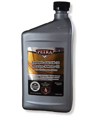 Aceite 5w30 PETRA 100% Sintético P/motor Gasolina 946 Ml Gf-5