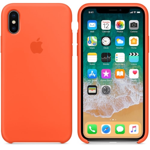 Ripley - FUNDA SILICONE CASE IPHONE XS MAX - NARANJA