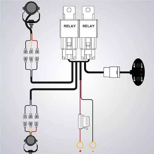 Faros De Niebla Led Para Motocicleta 60w Dos Colores 2piezas